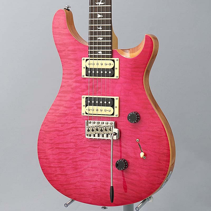 P.R.S. SE Custom24 Bird Inlay Quilted Maple Top (Bonnie Pink)の画像